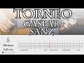 Torneo gaspar sanz with tab  classical guitar