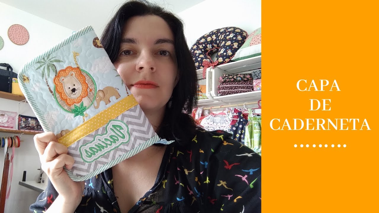 Capa de caderneta de Vacinação com zíper -  Aula de Passo a passo para iniciantes