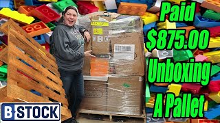 Unboxing a B-Stock Toy Pallet - I paid $875.00 For It - Legos Backpacks and more!