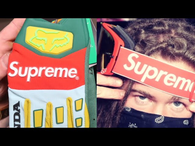 Supreme X Honda Fox Racing Gloves 'moss - Green