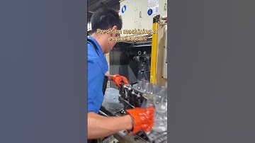Precision machining of engine blocks#shorts