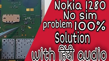 Nokia 1280 insert sim/No sim problem//100% Solution with HiNdi Audio