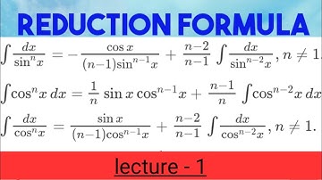 Reduction formulas || Integral calculus lecture 1 || CSIR | IIT Jam| Gate ||