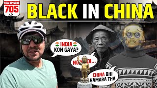 Black Village In China With Cycle Baba