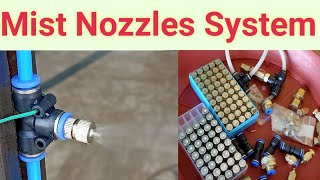 Water Fogging System || Cooling Fan Nozzles || Mist Nozzles 0.5mm