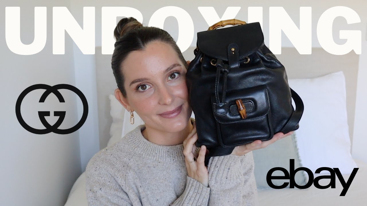 Unboxing My Dream Gucci Bag ♡  Vintage Bamboo Backpack From  - What's  In My Bag 