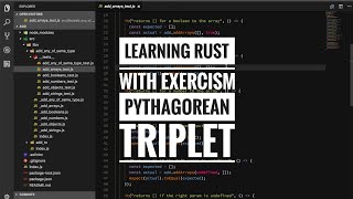 Learning Rust with Exercism - Pythagorean triplet