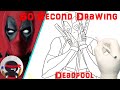 Timelapse Drawing of Deadpool in 60 Seconds