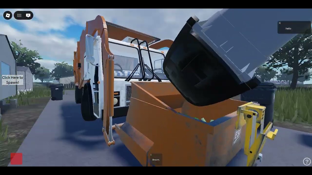 Roblox garbage trucks | Mack LEU small front loader w/ carry can