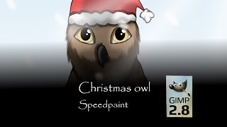 Christmas Owl speedpaint