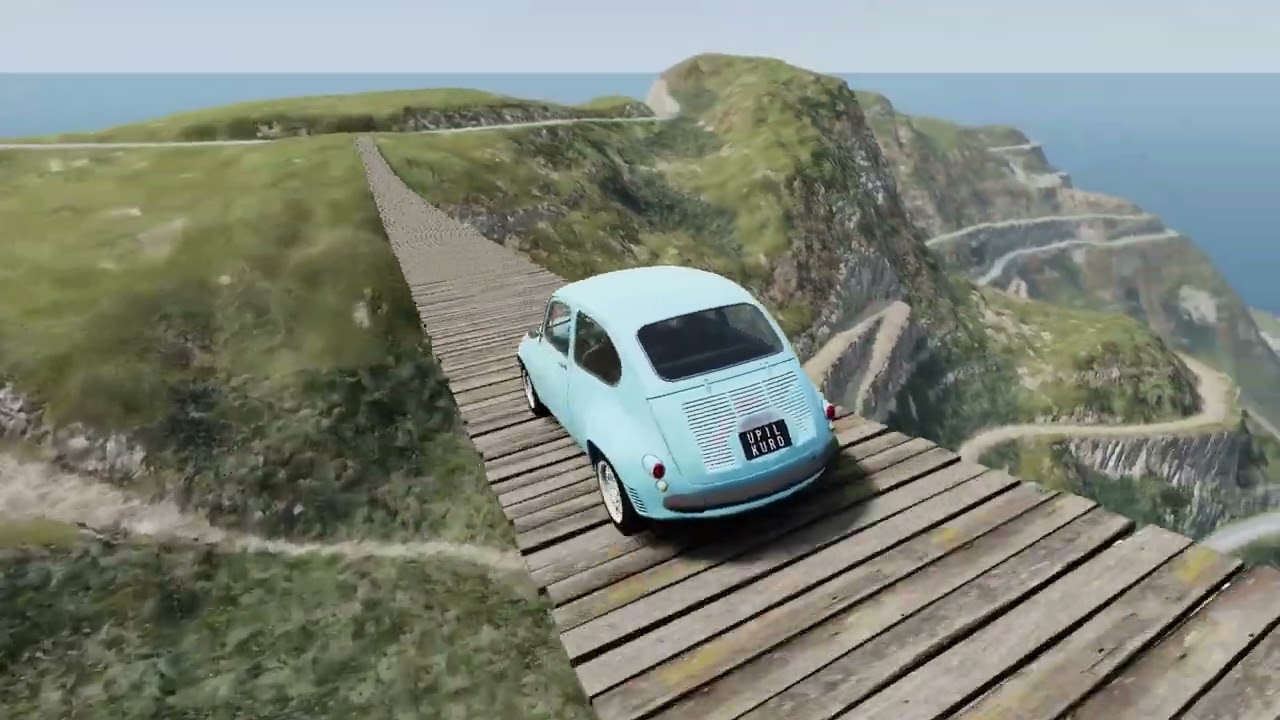 Cars vs Suspension Bridge Challenge in BeamNG Drive! | Ultra Detailed Crash Compilation