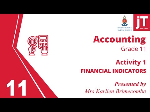 Gr 11 Accounting - Financial Indicators - Activity 1