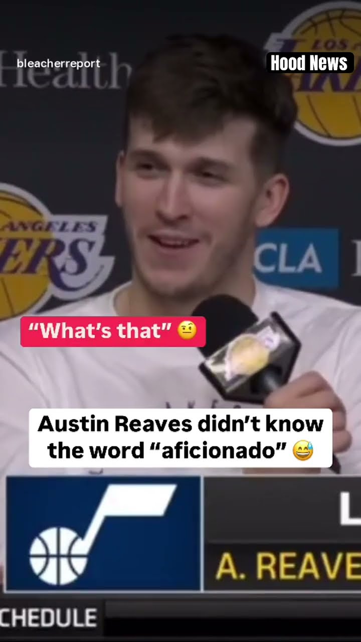 “What’s that?” #hoodnews #austinreaves #lakers #interview #nba #basketball #trending #vocabulary #us