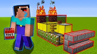 НУБ ПОСТРОИЛ МАШИНУ ДЛЯ ГРИФЕРСТВА В МАЙНКРАФТ ! НУБ ПРОТИВ ТАНКОВ В MINECRAFT МУЛЬТИК