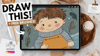 ✏️ How I Drew This Adorable Character Step By Step!