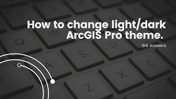 GIS users get this Cool Tip! Change ArcGIS Pro to Dark/Black Background (ESRI)
