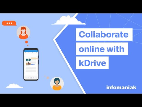 Working with others on documents online with kDrive