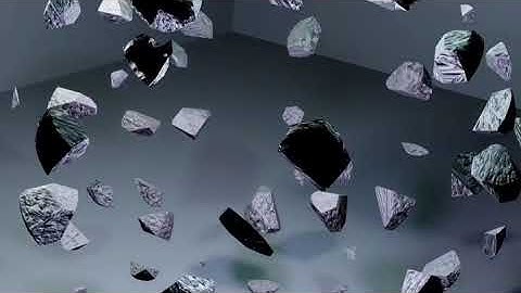 Blender rock explosion animation.