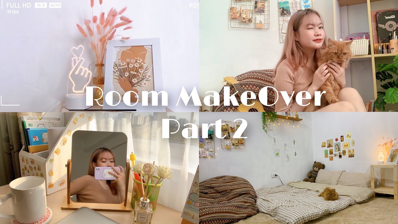 Room MakeOver + Room Tour (part 2) Trang trí phòng ngủ| NgocBunn ...