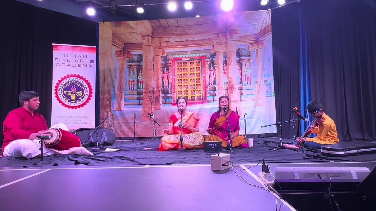 1 - BhavasAgaram - Shanmukhapriya - Sukadhwani students singing at 2026 IFAA Nada Pratibha