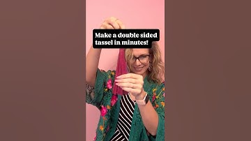 Tassels 1-2-3 double sided and easy! #sewing #sewingtips #diy #sewingtutorial