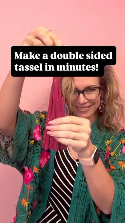 Tassels 1-2-3 double sided and easy! #sewing #sewingtips #diy #sewingtutorial