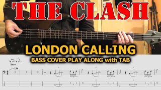 THE CLASH London Calling BASS TAB COVER | PLAY ALONG | LESSON / TUTORIAL with TABS / NOTATION