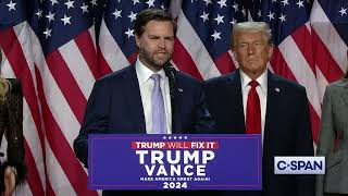 Sen. JD Vance calls Trump Election "Greatest Political Comeback" in U.S. History