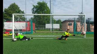 Lionardo ed Alessio, corretto utilizzo gamba di spinta, training for young goalkeepers 27-04-2024!