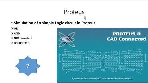 Logic gates (AND, OR and NOT) simulation in Proteus