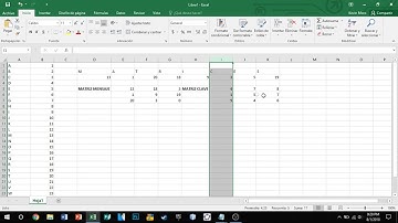 Encriptar mensaje usando matrices en excel