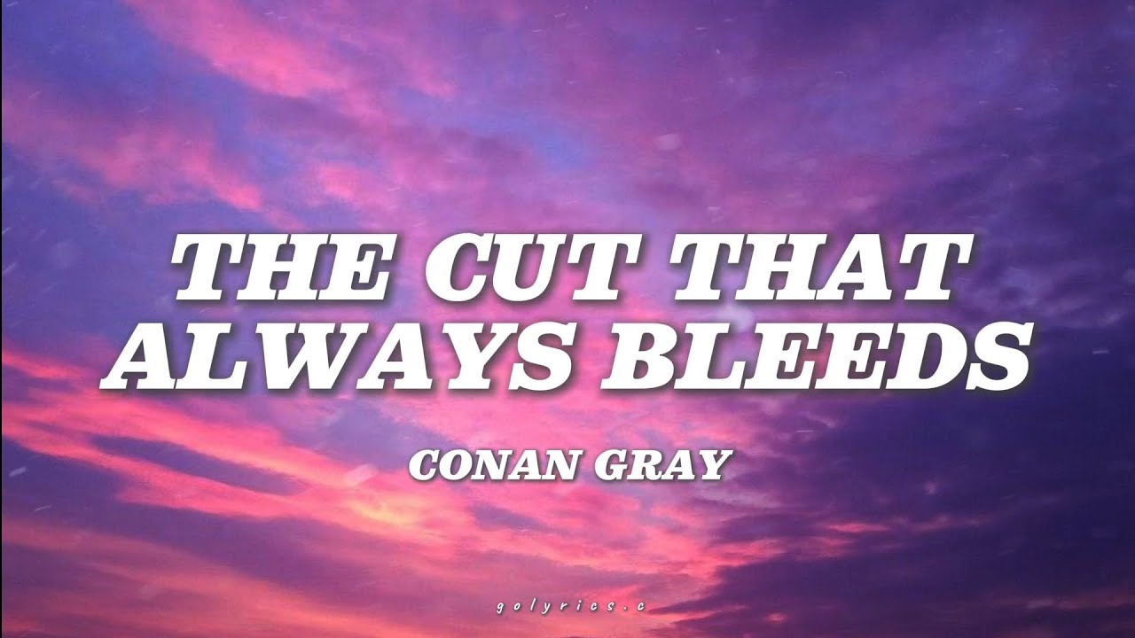 Conan Gray - THE CUT THAT ALWAYS BLEEDS (Lyrics) - YouTube