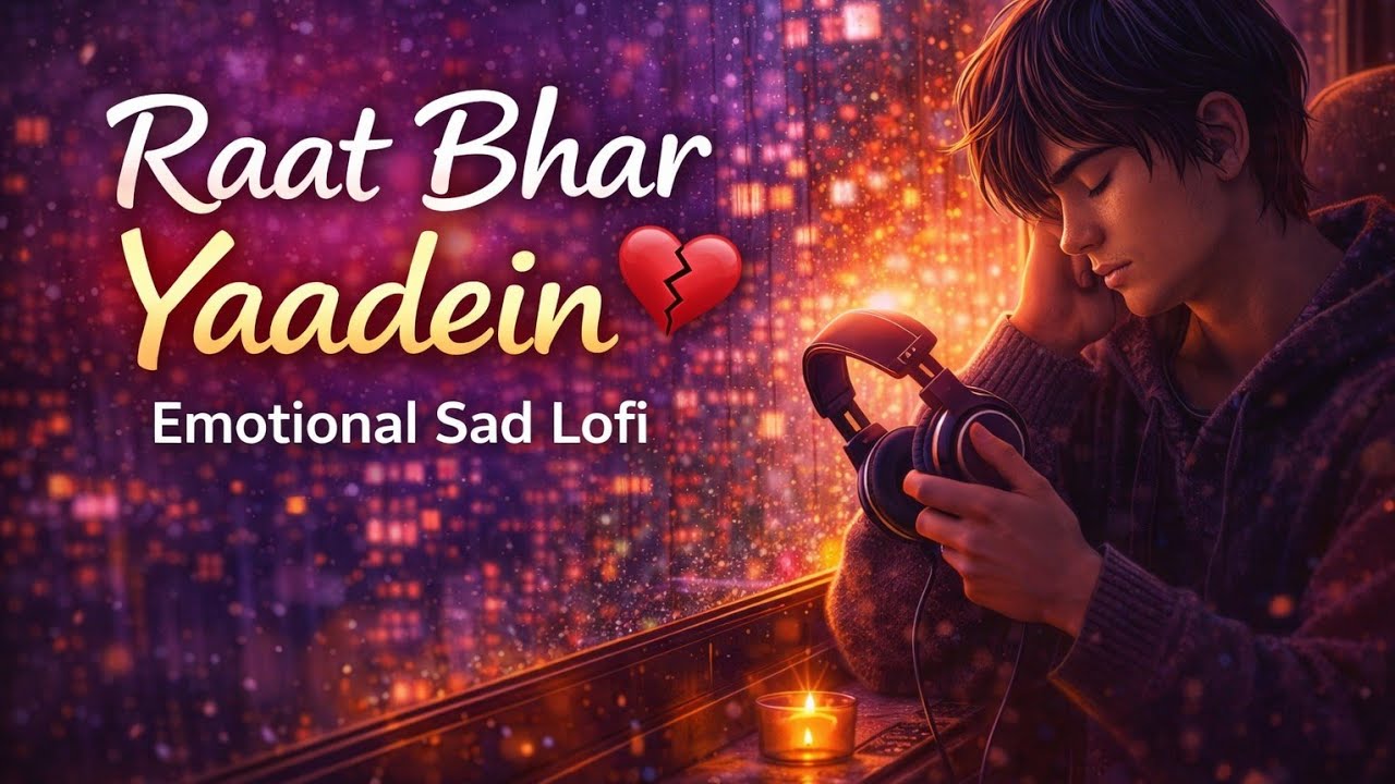 “Raat Bhar Yaadein 🌙 | Broken Heart Sad Lofi for 