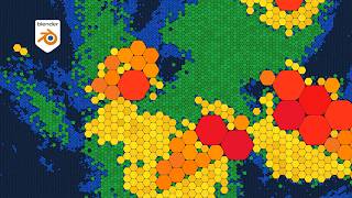 Abstract Animated Geometric Pattern | Fractal | Geometry Nodes Tutorial