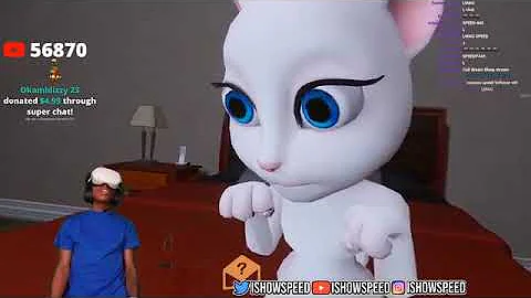 Talking Ben Walks In On Talking Angela And IShowSpeed On VR Chat 😂