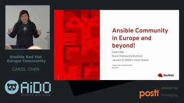 Ansible Red Hat Europe Community. Carol Chen