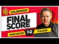 DROP BRUNO & RASHFORD! MANCHESTER UNITED 1-2 FULHAM! GOLDBRIDGE Reaction image