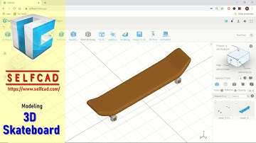 SelfCAD 3D Modeling Skateboard Tutorial For Beginner