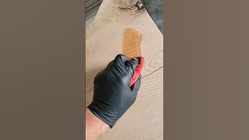 Applying the finish to my live edge oak bonsai shelf. #bonsai #woodworking #liveedge