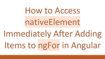 How to Access nativeElement Immediately After Adding Items to ngFor in Angular