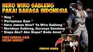 Hero Wiro Sableng Pakai Bahasa Indonesia Gaul, 'Kuy' Kocak kwkwkwkw   Bonus Versi English