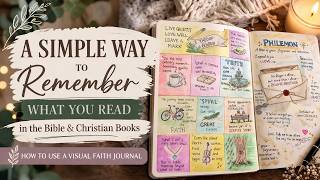 Use a Visual Faith Journal to Grow Closer to God #Journaling #art #Biblejournaling