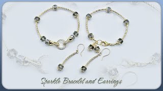 Sparkle Bracelet and Earring Set Tutorial
Thank you for watching my tutorial, as always I am grateful for your support. Today I will be showing you how to make a Sparkle Bracelet and Earring Set with newest Treasure bags, Sophisticated and Demure. This is techniques video and you can substitute the beads for things you have on hand.
If you would like to visit my website, please click the link below:
https://www.ggctreasures.com
If you would like a Treasure Bag, while quantities remain, here is the link:
https://www.ggctreasures.com/treasure-bags
If you would like the clasps I used, here is the link:
https://www.ggctreasures.com/product-page/cz-round-bell-fold-over-clasps
Material List:
9- 8x5mm flat, faceted, rondelle beads
14- Bead Caps
4-8/0 seed beads (for version A bracelet)
A CZ round bell fold over clasp ( for version B)
A lobster claw clasp and two jump rings 4mm and 8mm (version A)
6- 24.5x2mm curved bead tubes
4 ball head pins 2 inches in length Sparkle Bracelet and Earring Set Tutorial