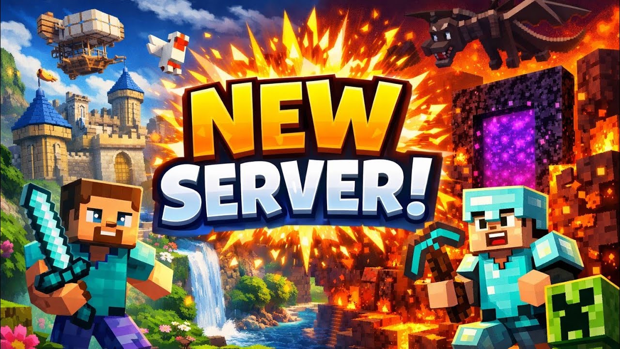 🔥 NEW MINECRAFT SERVER LIVE! | Join Fast 😱