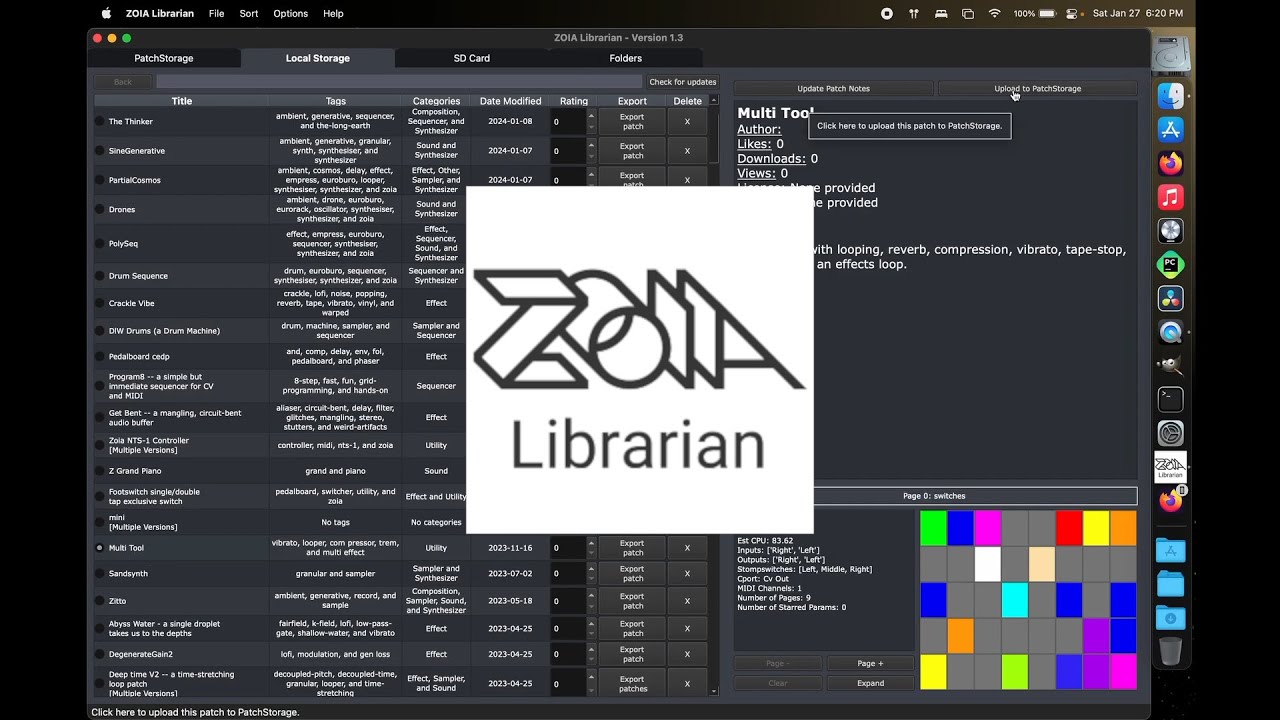 ZOIA Librarian Version 1.3 (Update) YouTube