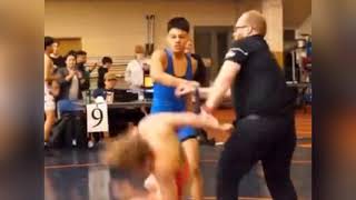 Opponent Sucker Punches Teen in Wrestling Match