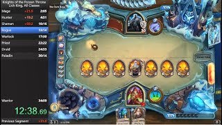 Hearthstone: Frozen Throne Lich King, All Classes Speedrun in 34:32