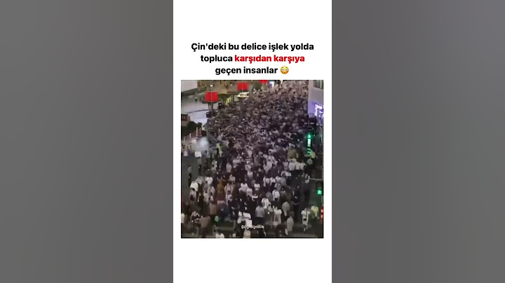 Çin’de insanlar yoldan nasıl geçiyor? 🤔