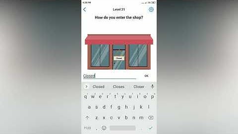 Easy Game - How do you enter the shop? - Level 31 solution