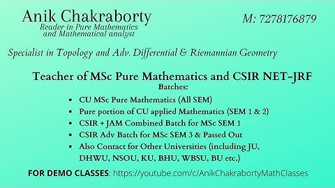 Topological Vector Spaces | Class 1 | Research Group 2025 Batch